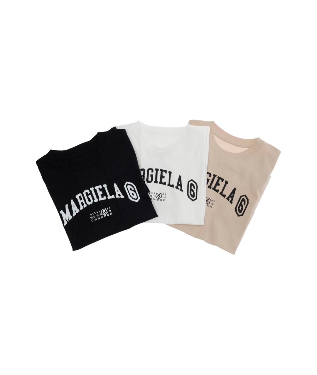 MM6 MAISON MARGIELA Мульти хлопковая детская футболка, фото 1
