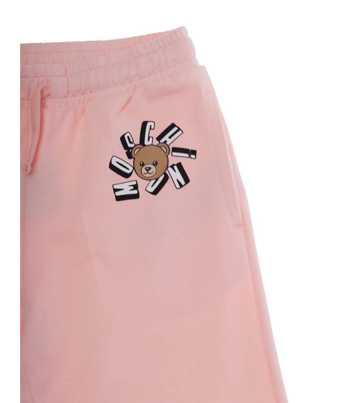 MOSCHINO Розовые хлопковые брюки и шорты, фото 3
