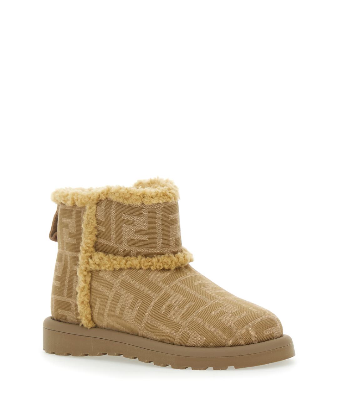FENDI Бежевые сапоги, фото 2