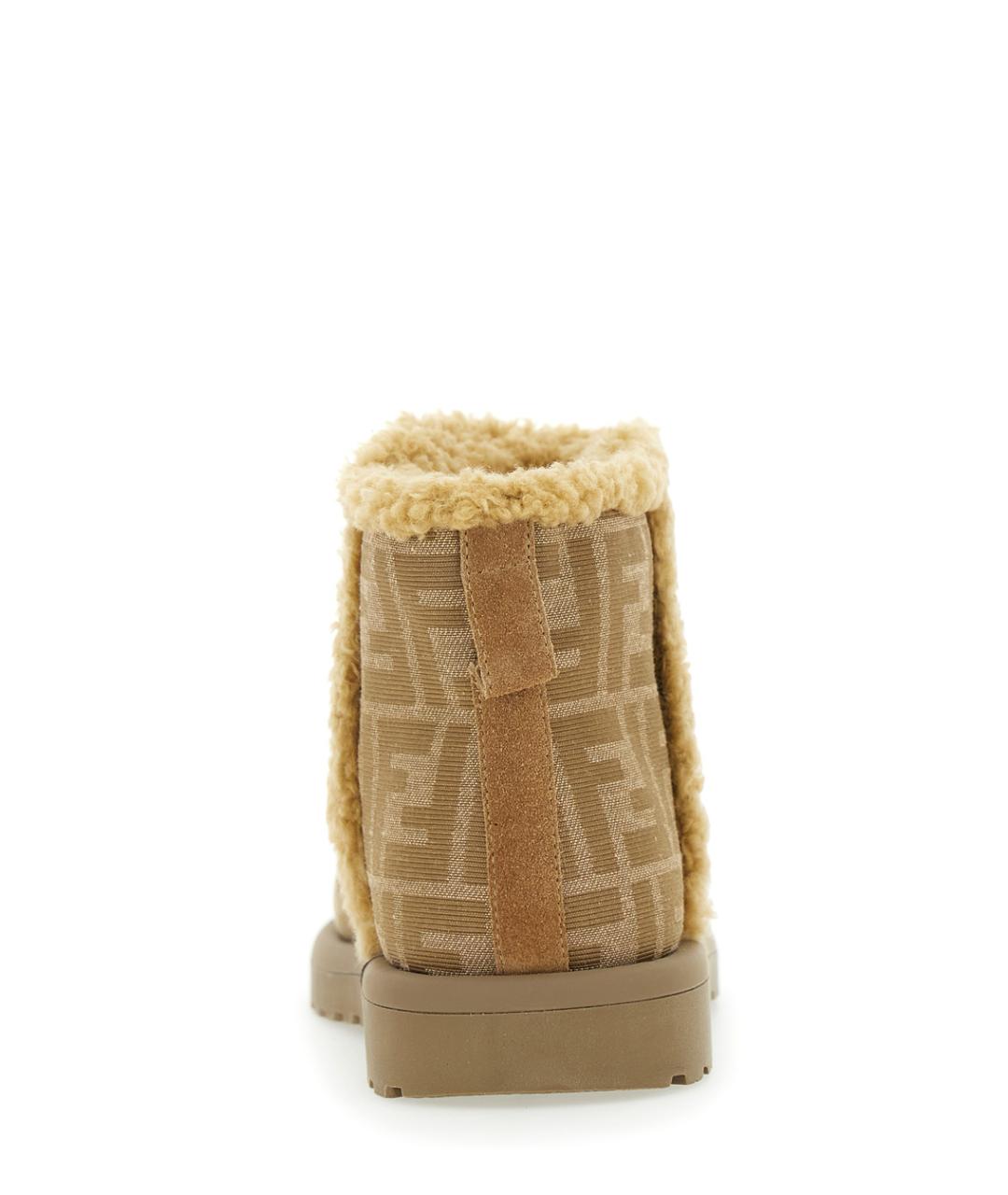 FENDI Бежевые сапоги, фото 4