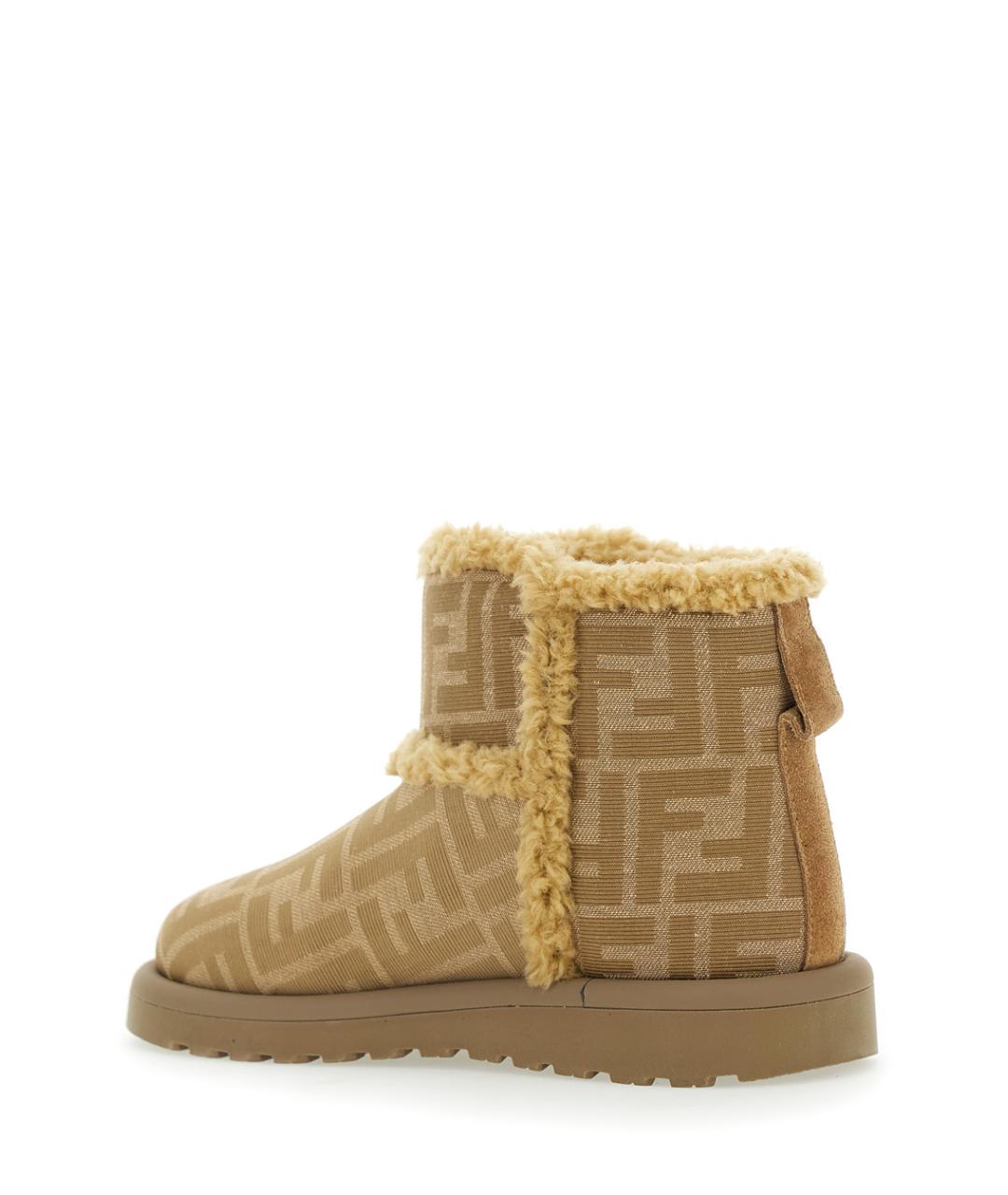FENDI Бежевые сапоги, фото 3