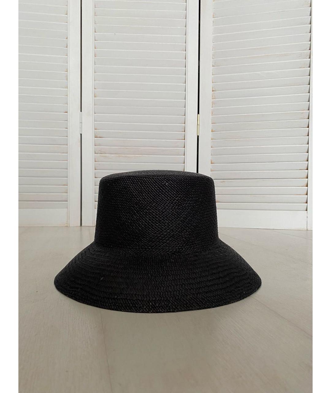 MAX MARA Антрацитовая соломенная шляпа, фото 5
