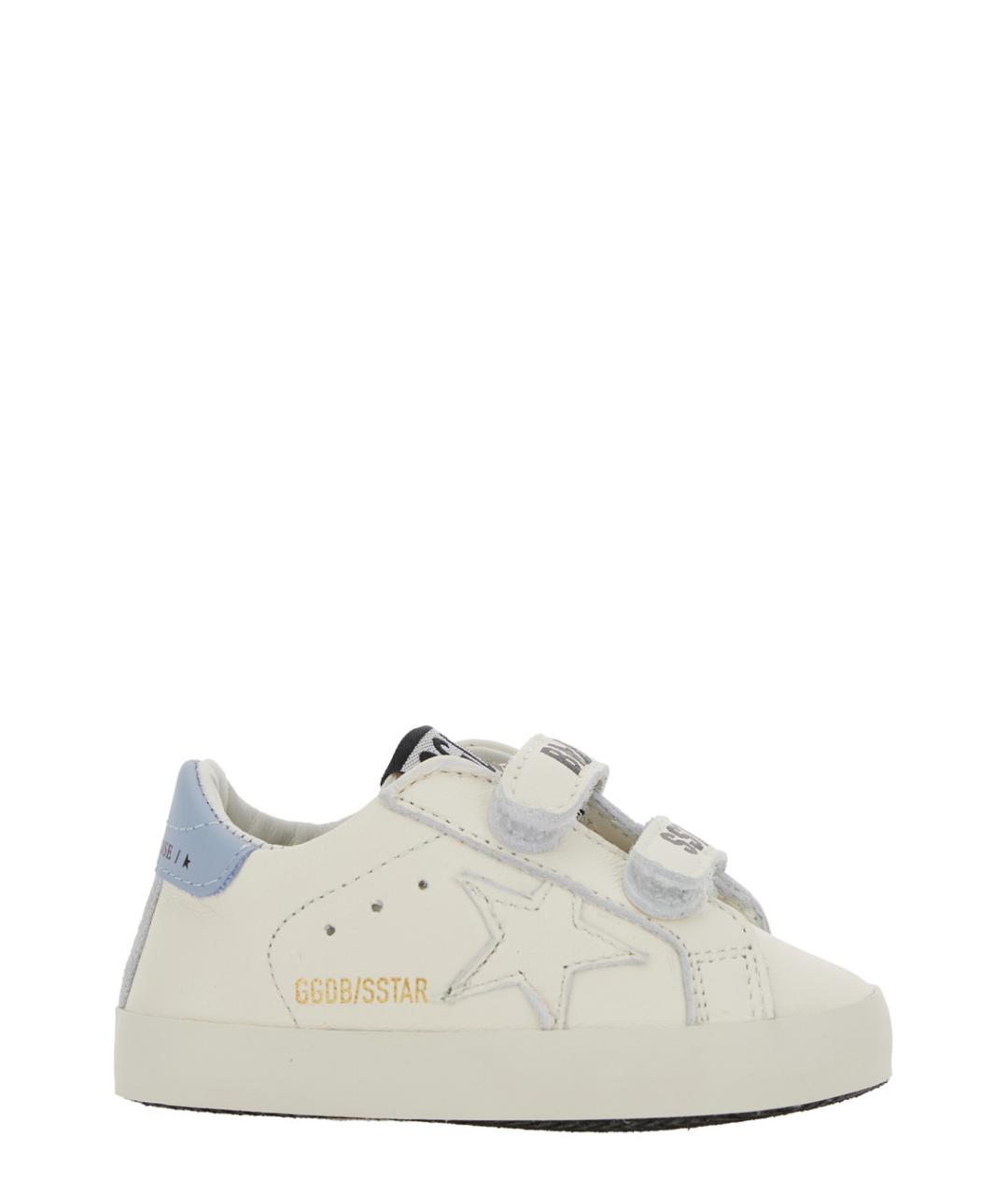 GOLDEN GOOSE Белые кожаные кеды, фото 1