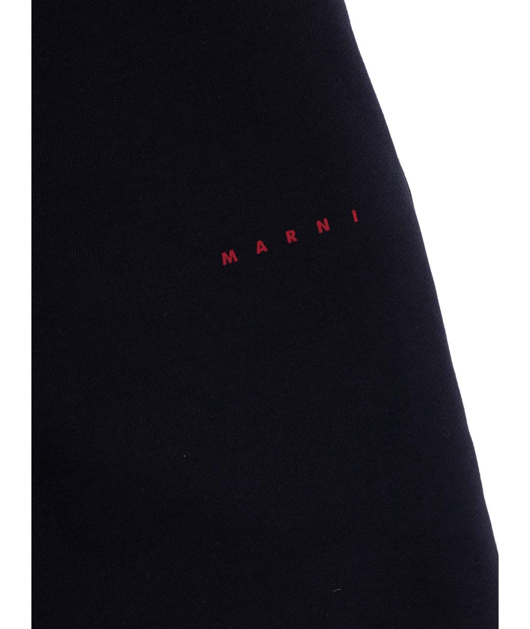 MARNI Темно-синие хлопковые брюки и шорты, фото 3