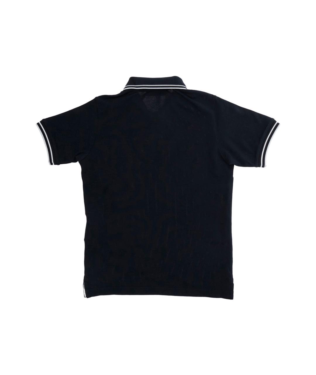 STONE ISLAND JUNIOR Темно-синяя хлопковая детская футболка, фото 2