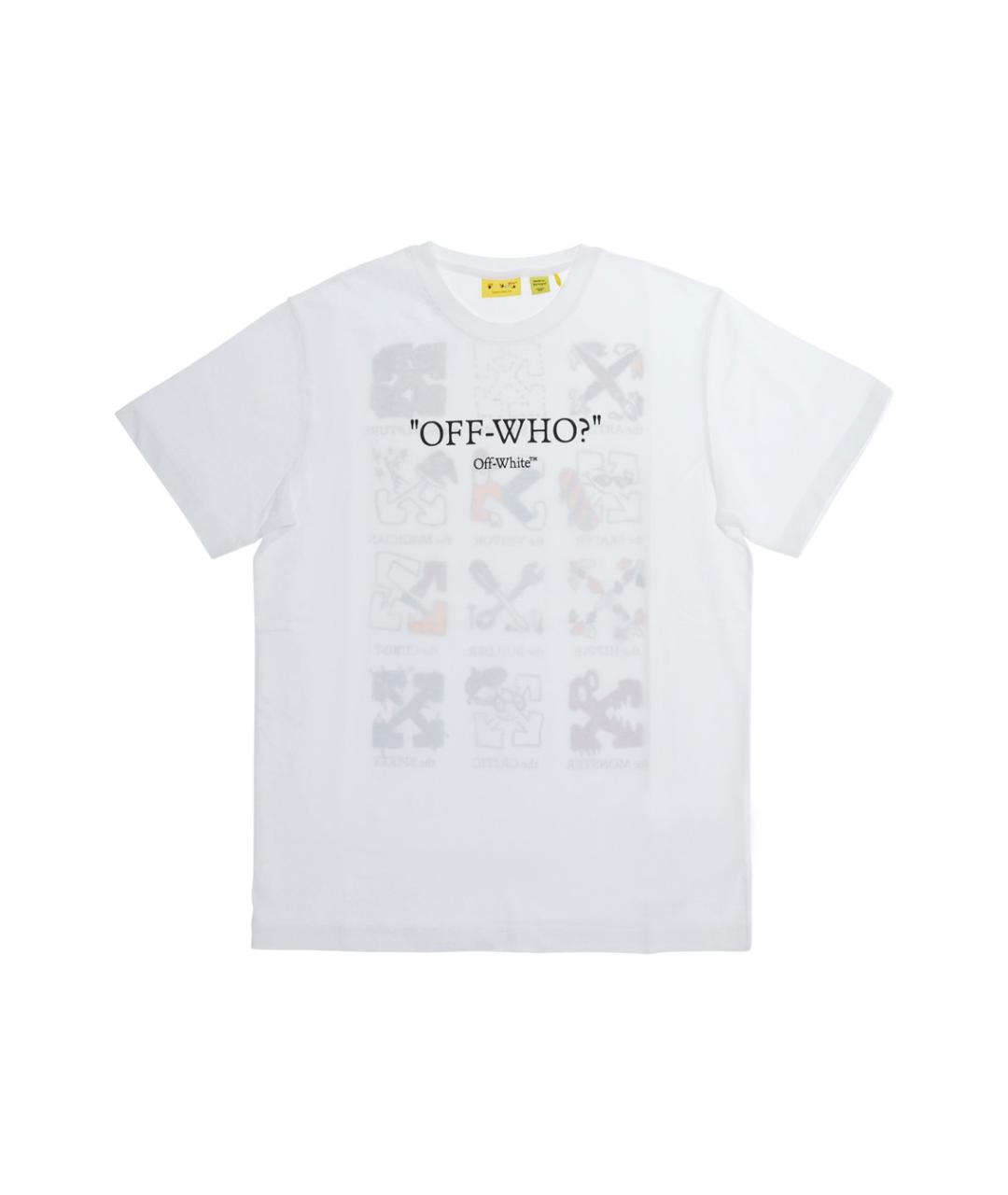 OFF-WHITE Белая хлопковая детская футболка, фото 1