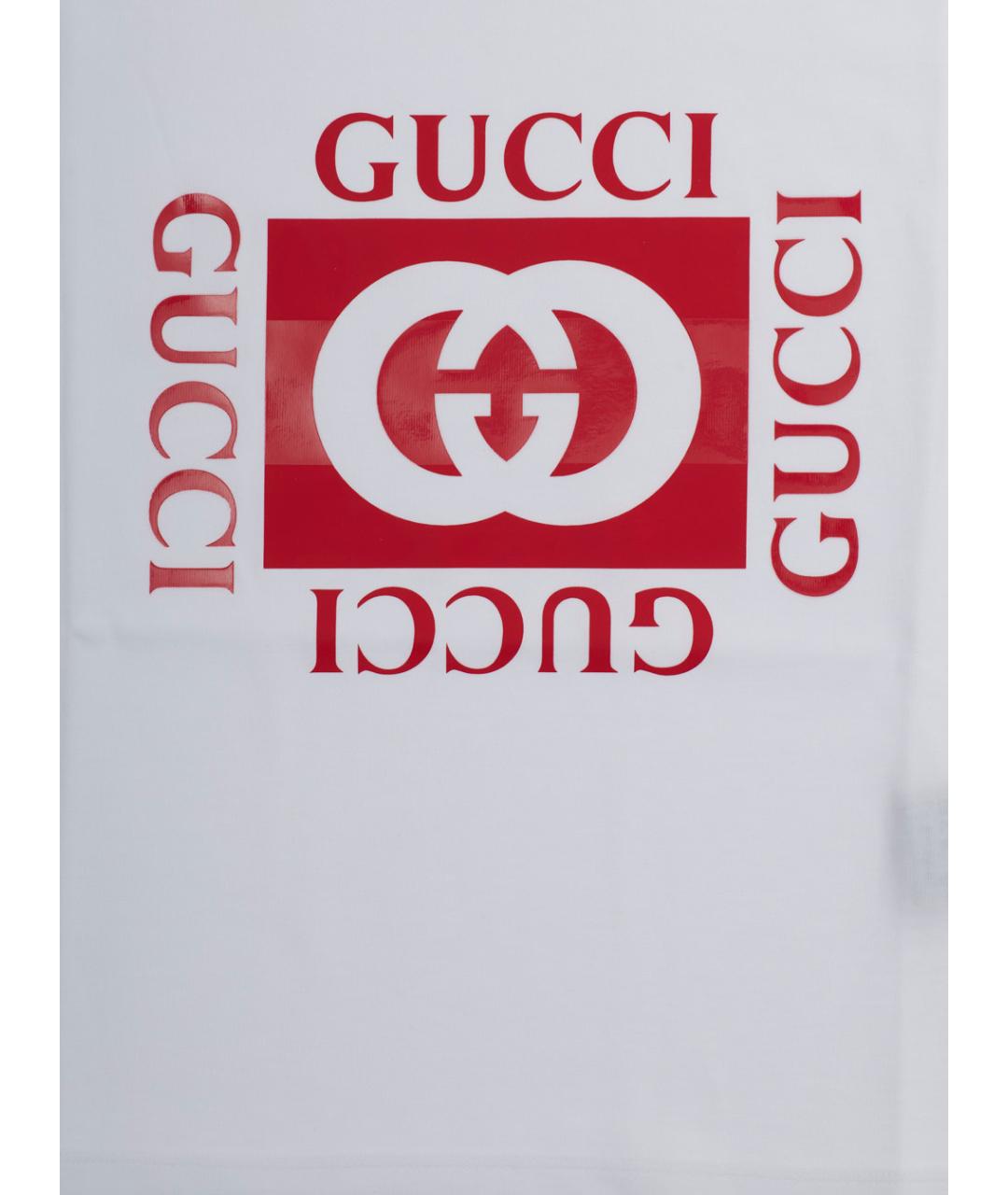 GUCCI KIDS Белая хлопковая детская футболка, фото 3