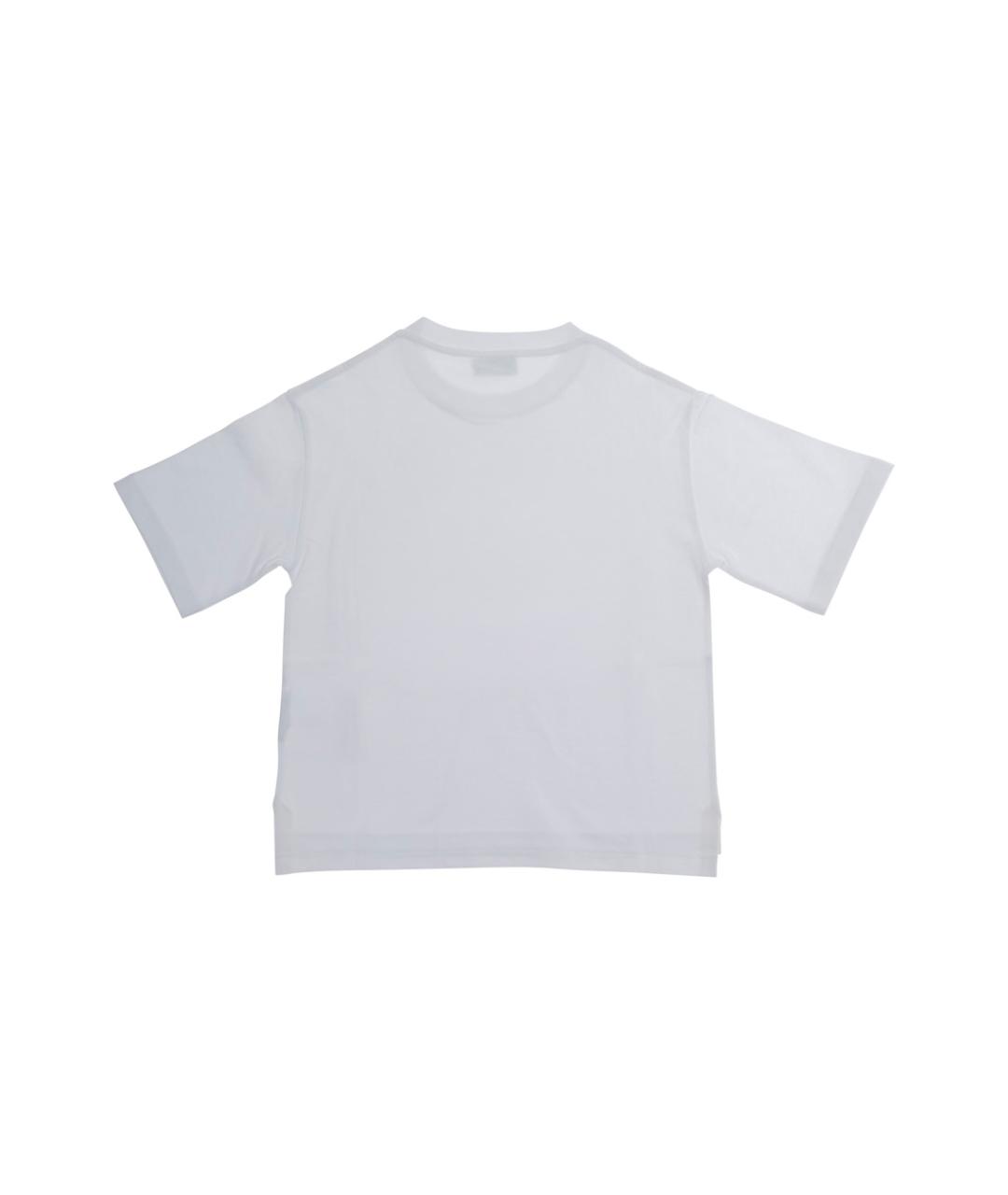 GUCCI KIDS Белая хлопковая детская футболка, фото 2