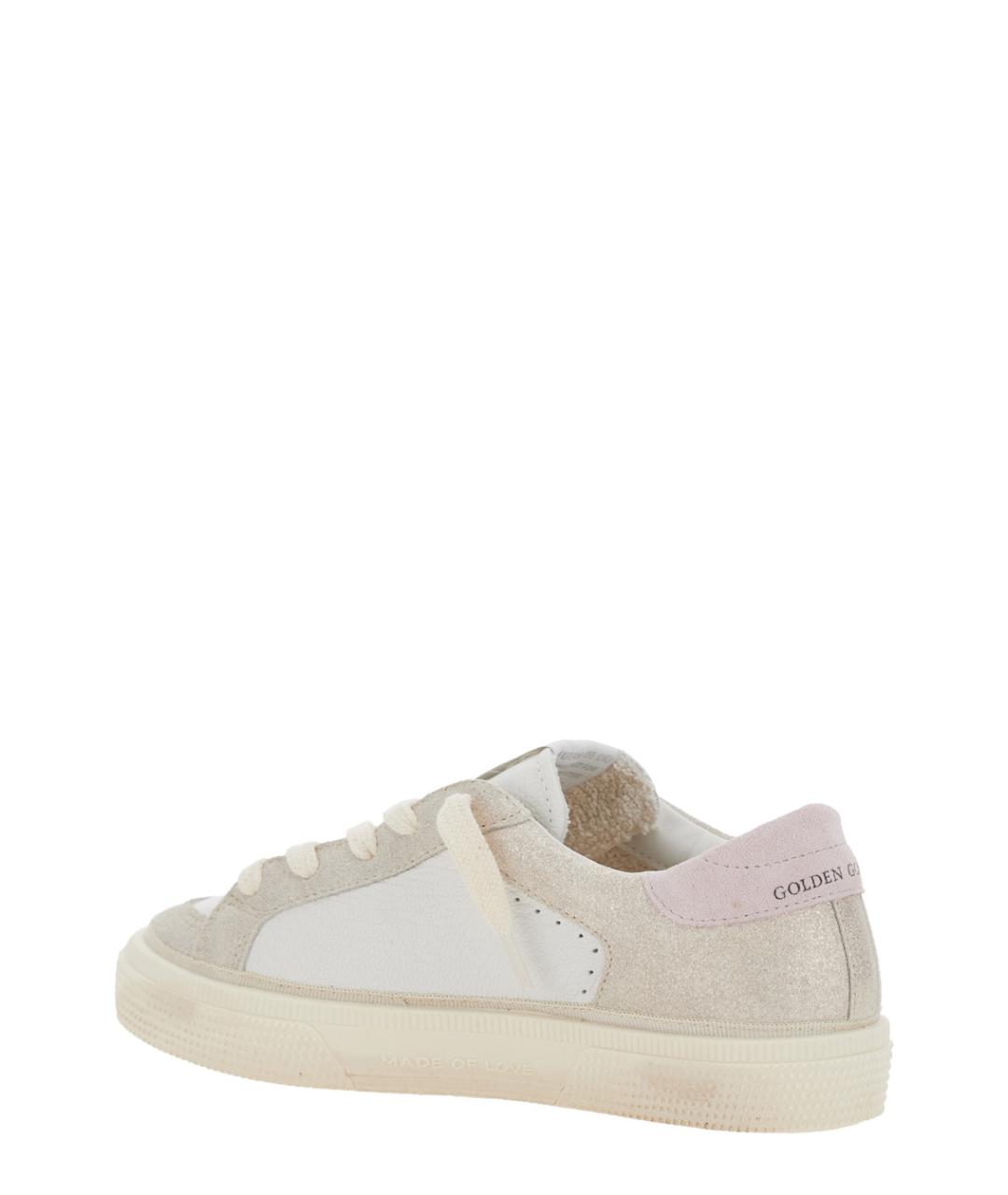 GOLDEN GOOSE Бежевые кожаные кеды, фото 3