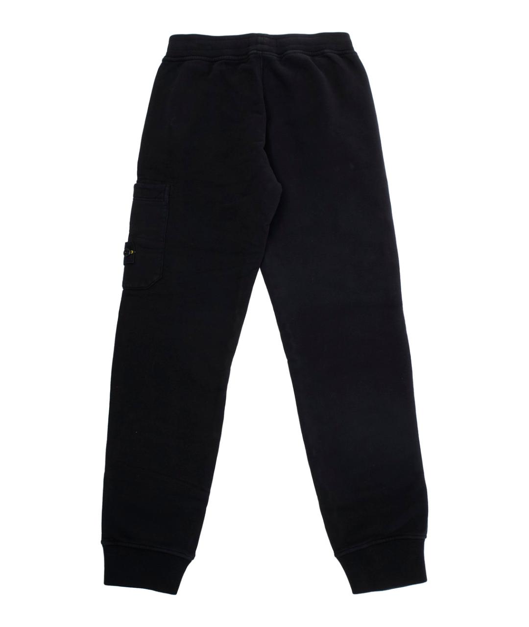 STONE ISLAND Черные хлопковые брюки и шорты, фото 2
