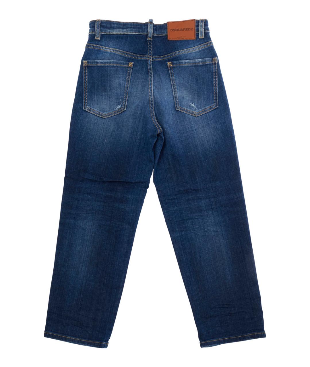 DSQUARED2 Синие хлопковые детские джинсы, фото 2