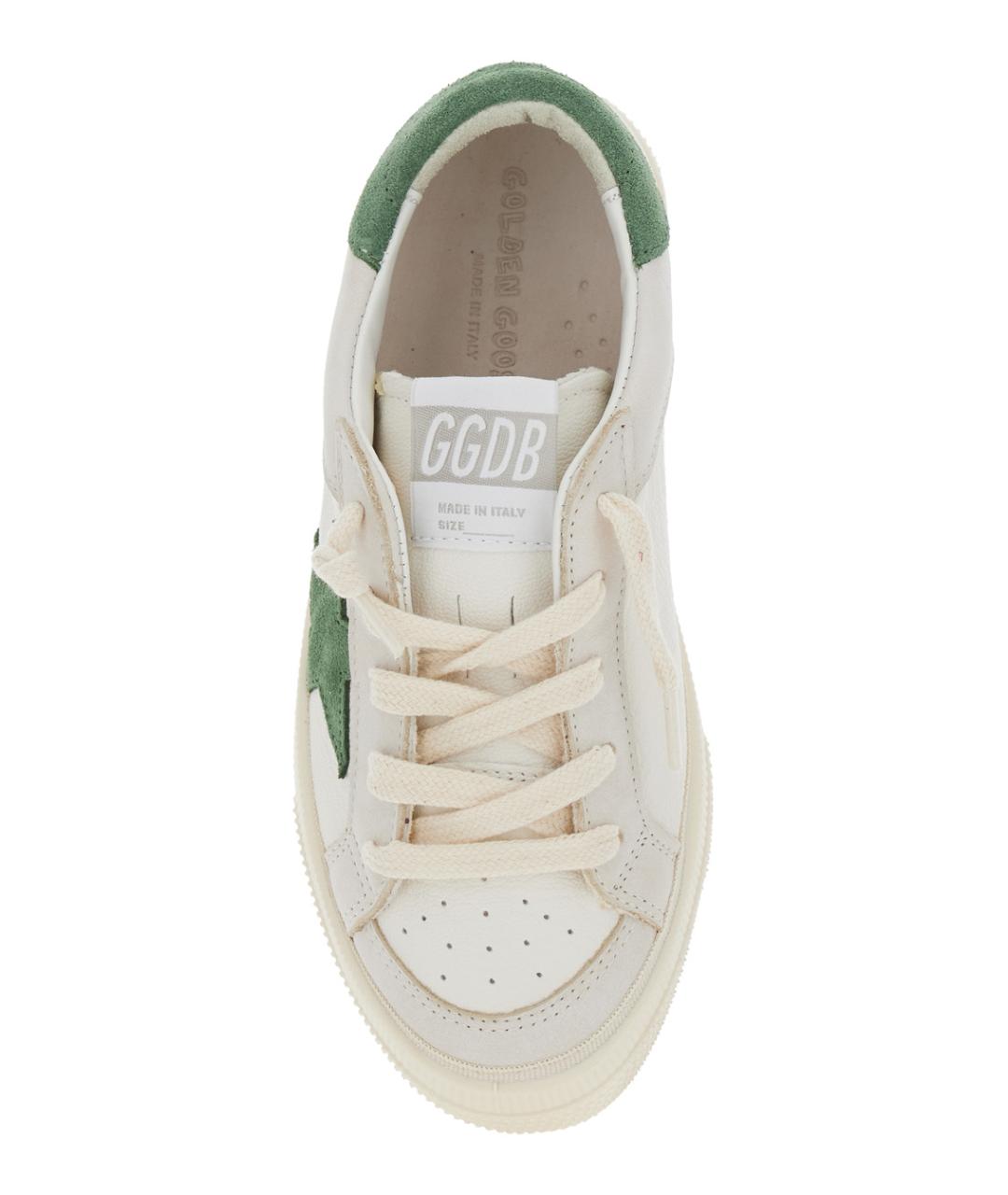 GOLDEN GOOSE Белые кожаные кеды, фото 4