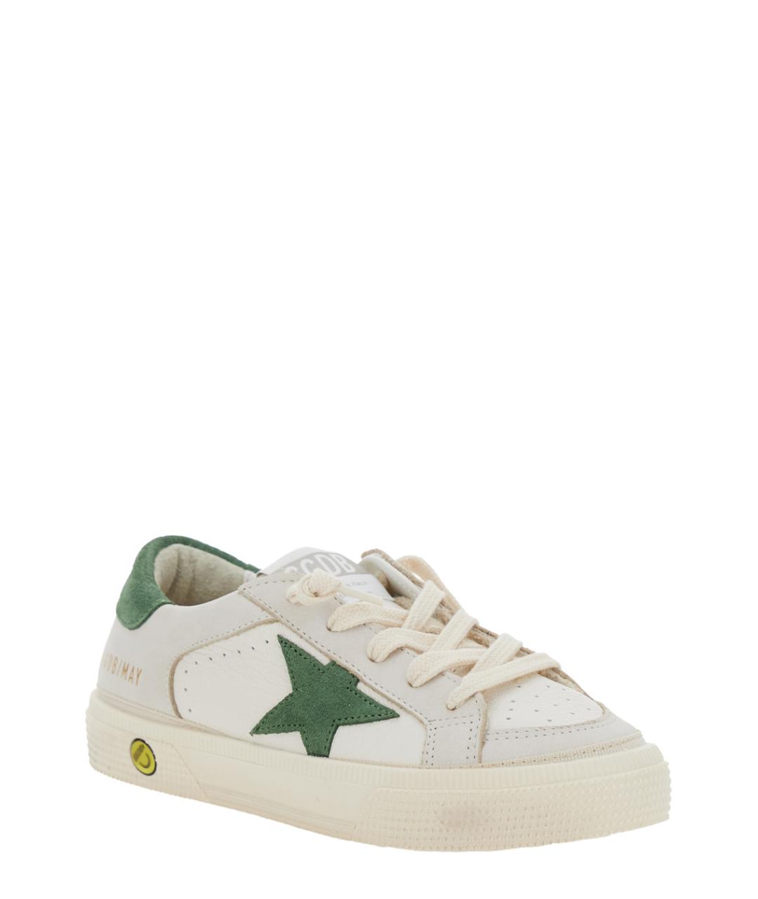 GOLDEN GOOSE Белые кожаные кеды, фото 2
