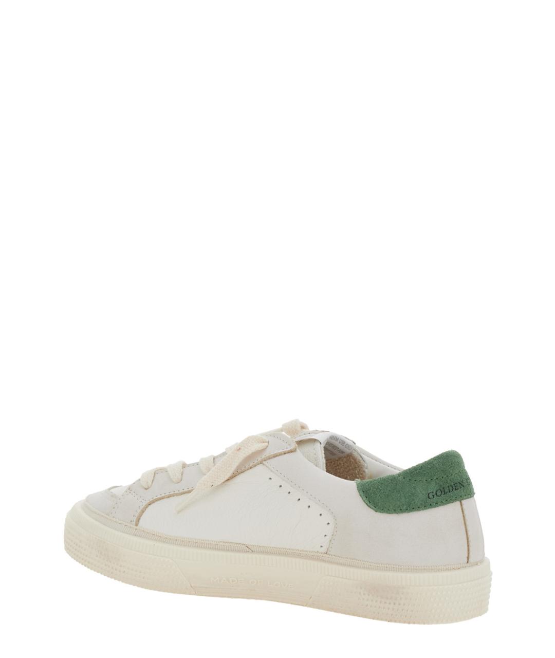 GOLDEN GOOSE Белые кожаные кеды, фото 3