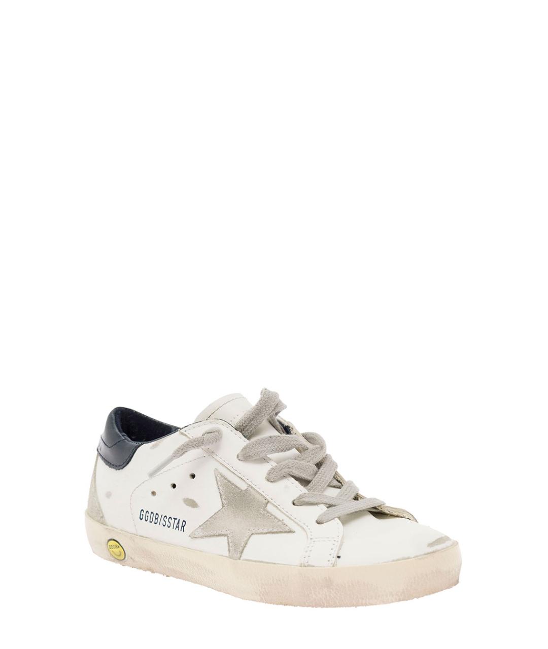 GOLDEN GOOSE Белые кожаные кеды, фото 2