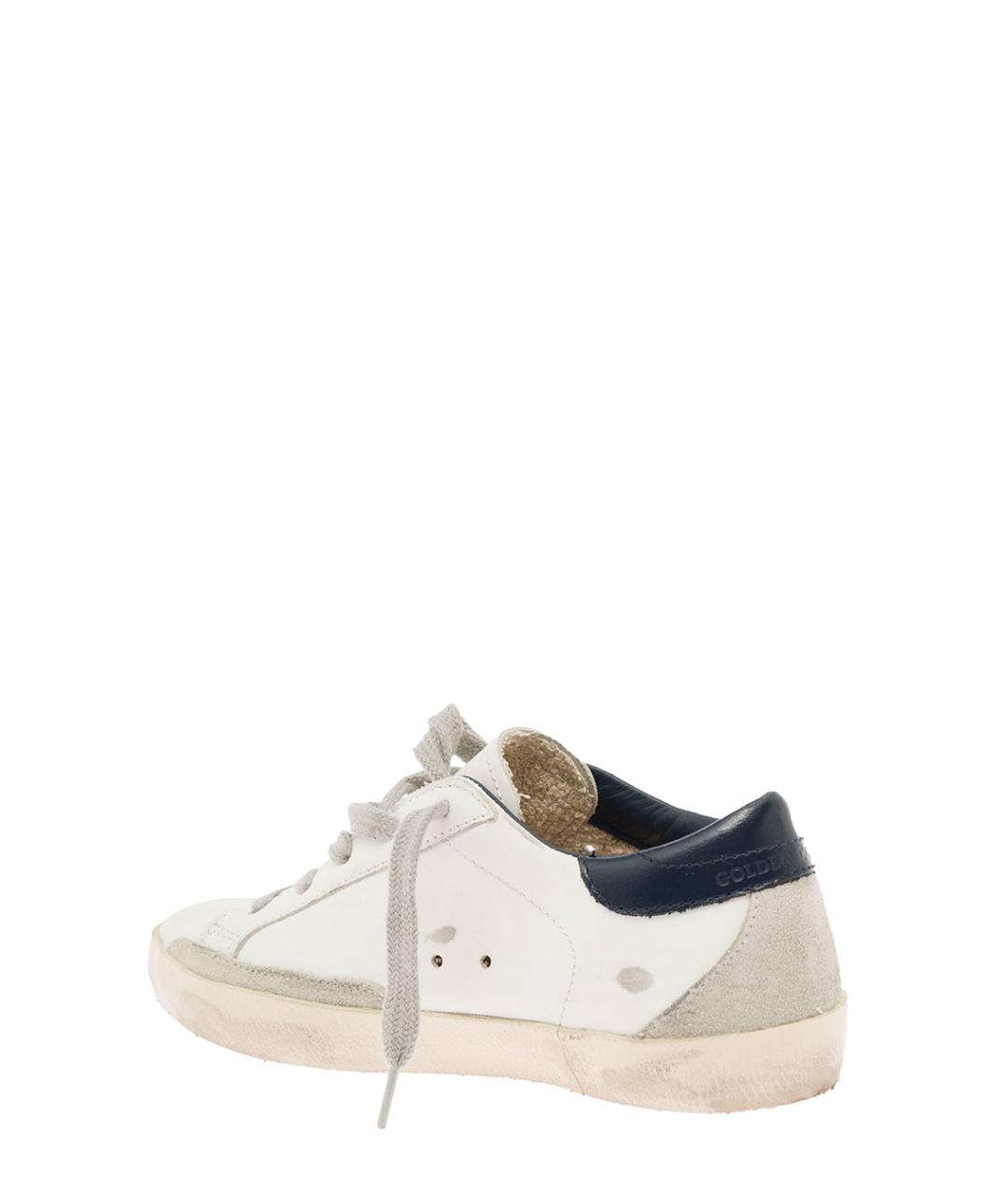 GOLDEN GOOSE Белые кожаные кеды, фото 3