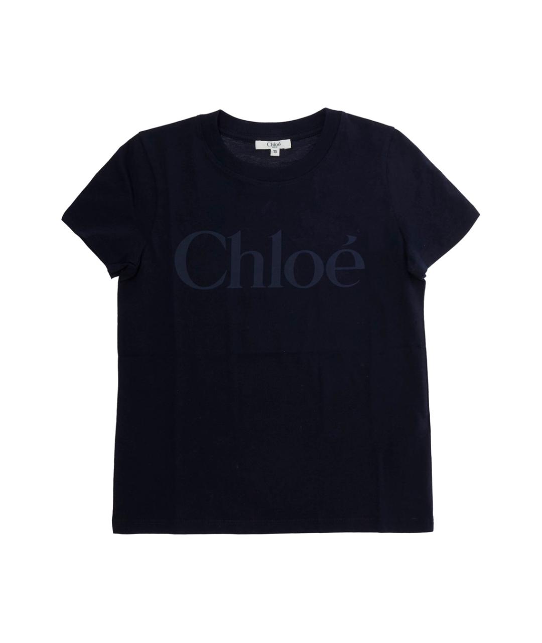 CHLOE Темно-синий хлопковый детская футболка / топ, фото 1