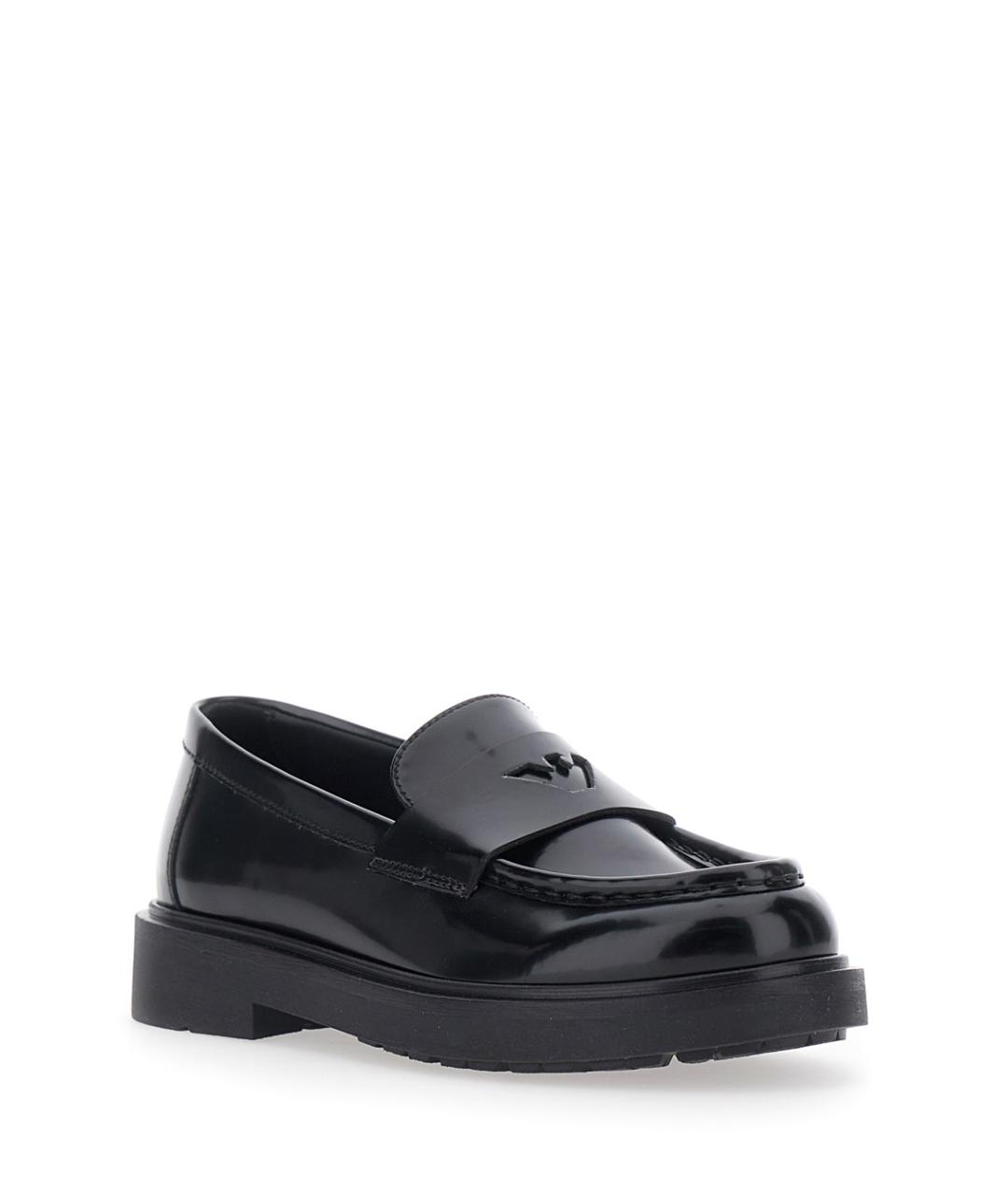 EMPORIO ARMANI Черные лоферы/мокасины, фото 2