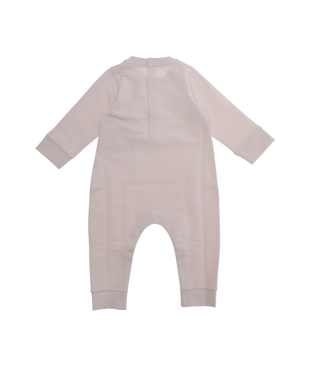 MONCLER KIDS Розовый комбинезон, фото 2