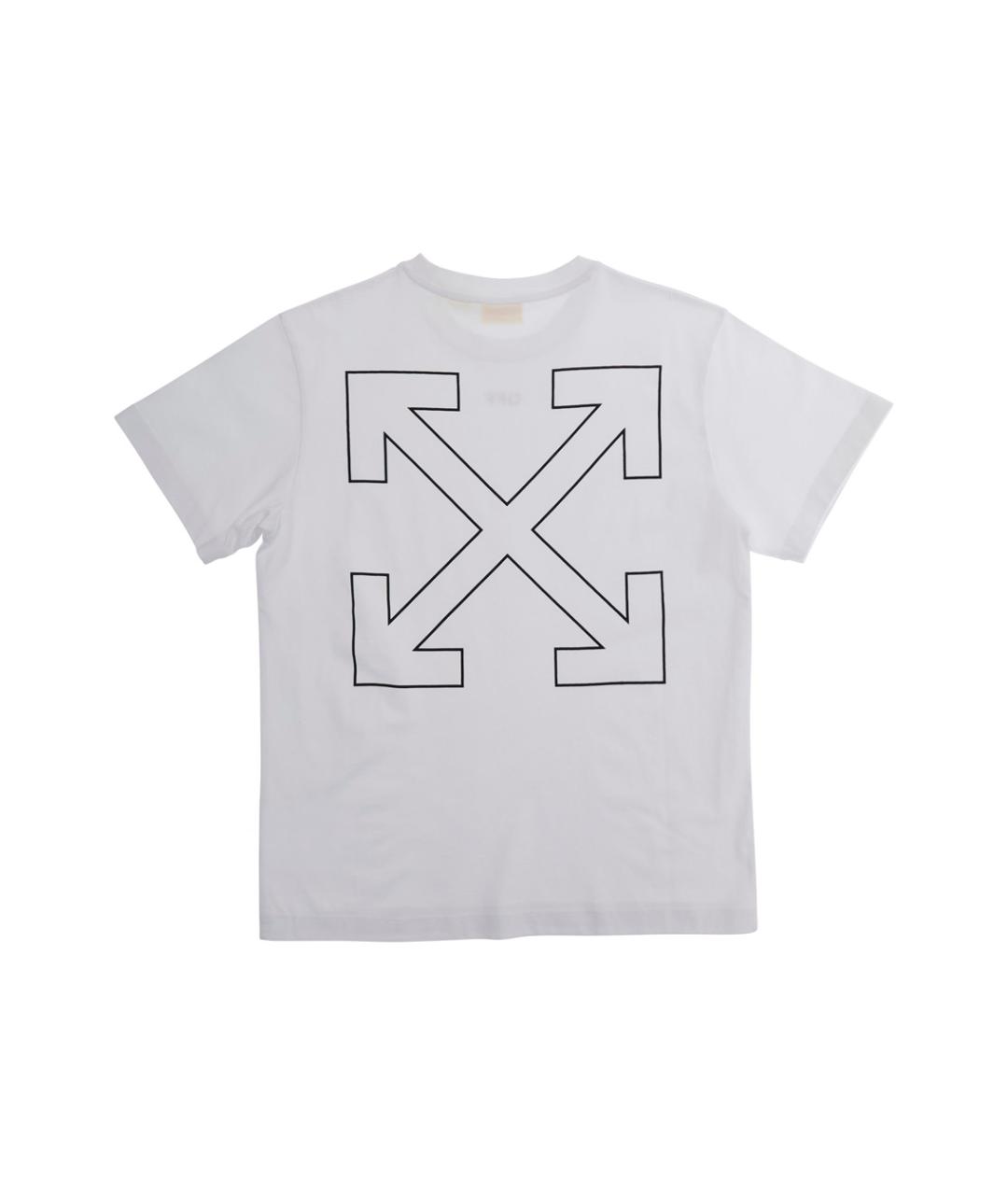 OFF-WHITE Мульти хлопковая детская футболка, фото 5