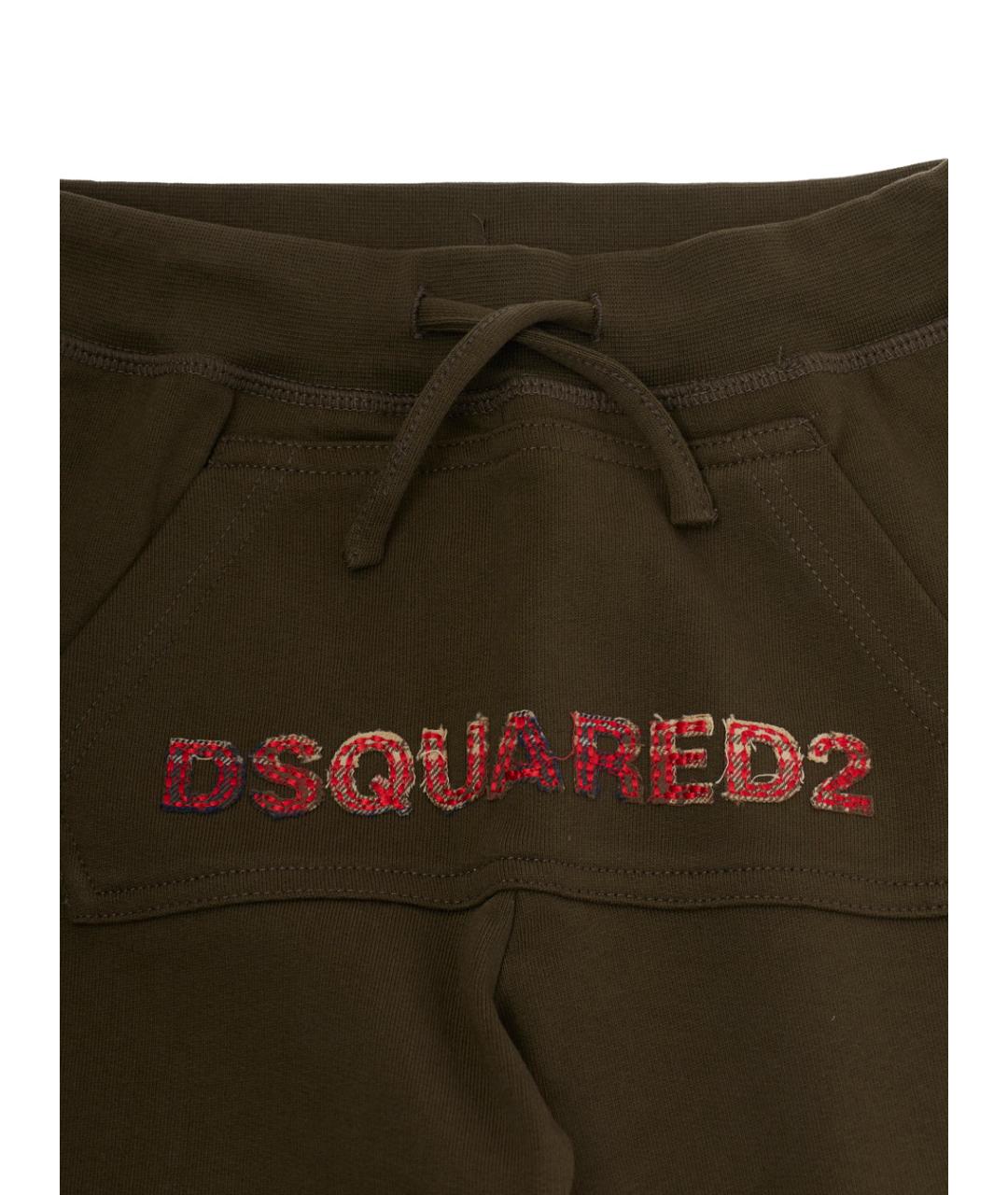 DSQUARED2 Зеленые хлопковые брюки и шорты, фото 3