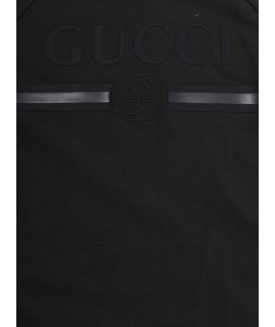 GUCCI KIDS Антрацитовая хлопковая детская футболка, фото 3
