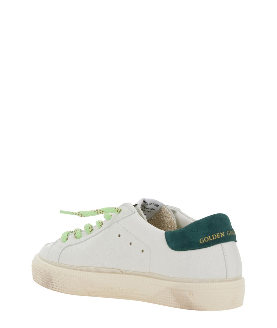 GOLDEN GOOSE Белые кожаные кеды, фото 3