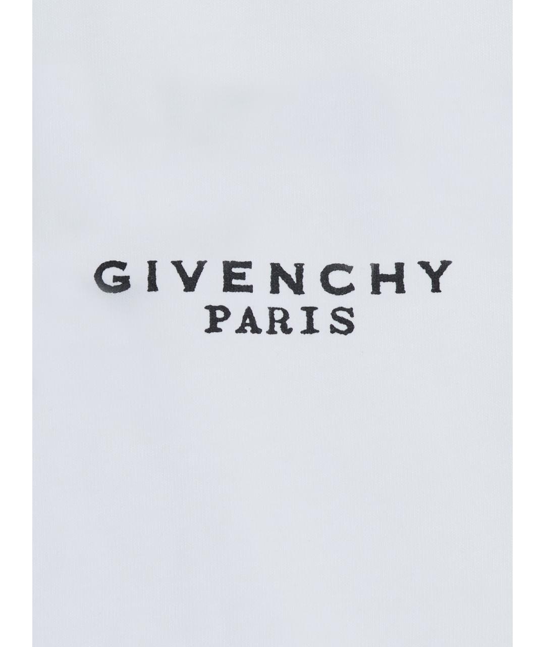 GIVENCHY Белая хлопковая детская футболка, фото 3