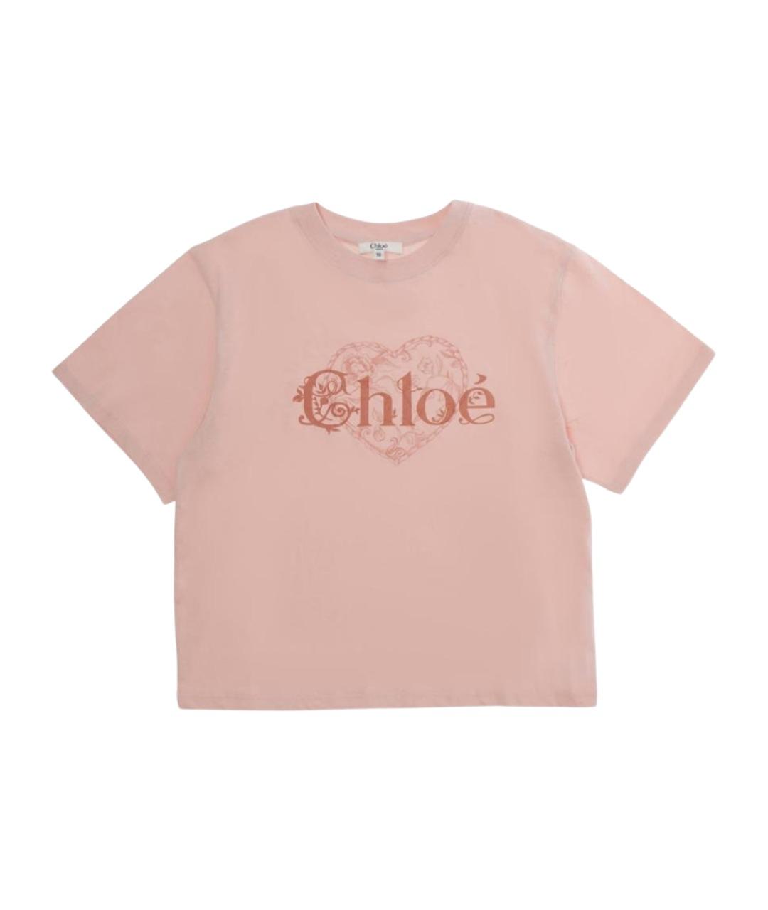 CHLOE Розовый хлопковый детская футболка / топ, фото 1
