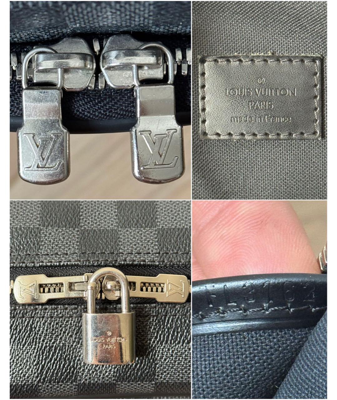 LOUIS VUITTON Черный портфель, фото 7