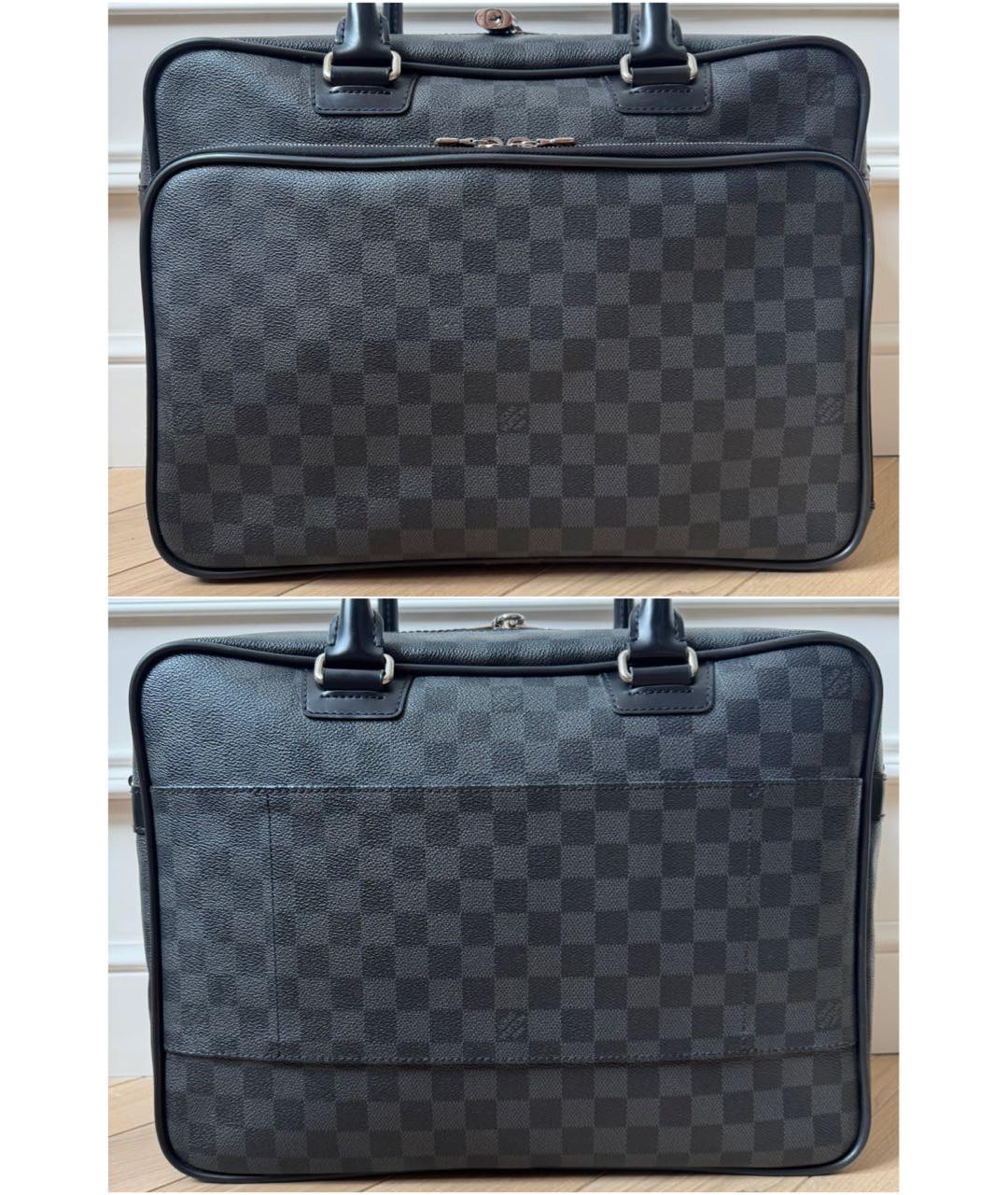 LOUIS VUITTON Черный портфель, фото 2