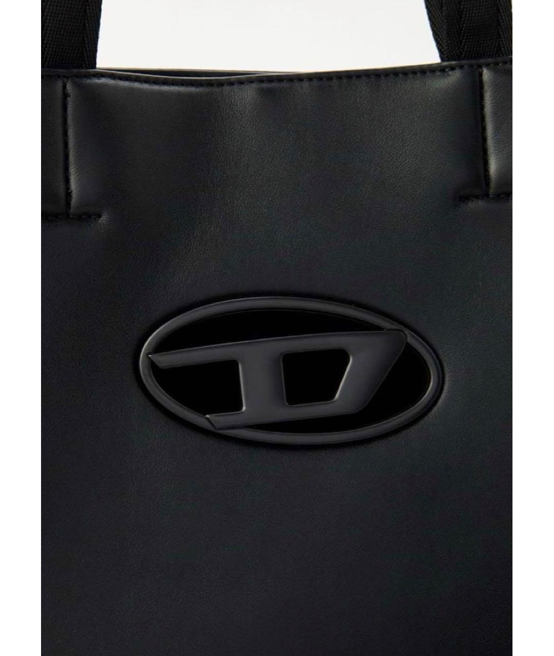 DIESEL Черная сумка тоут из искусственной кожи, фото 3