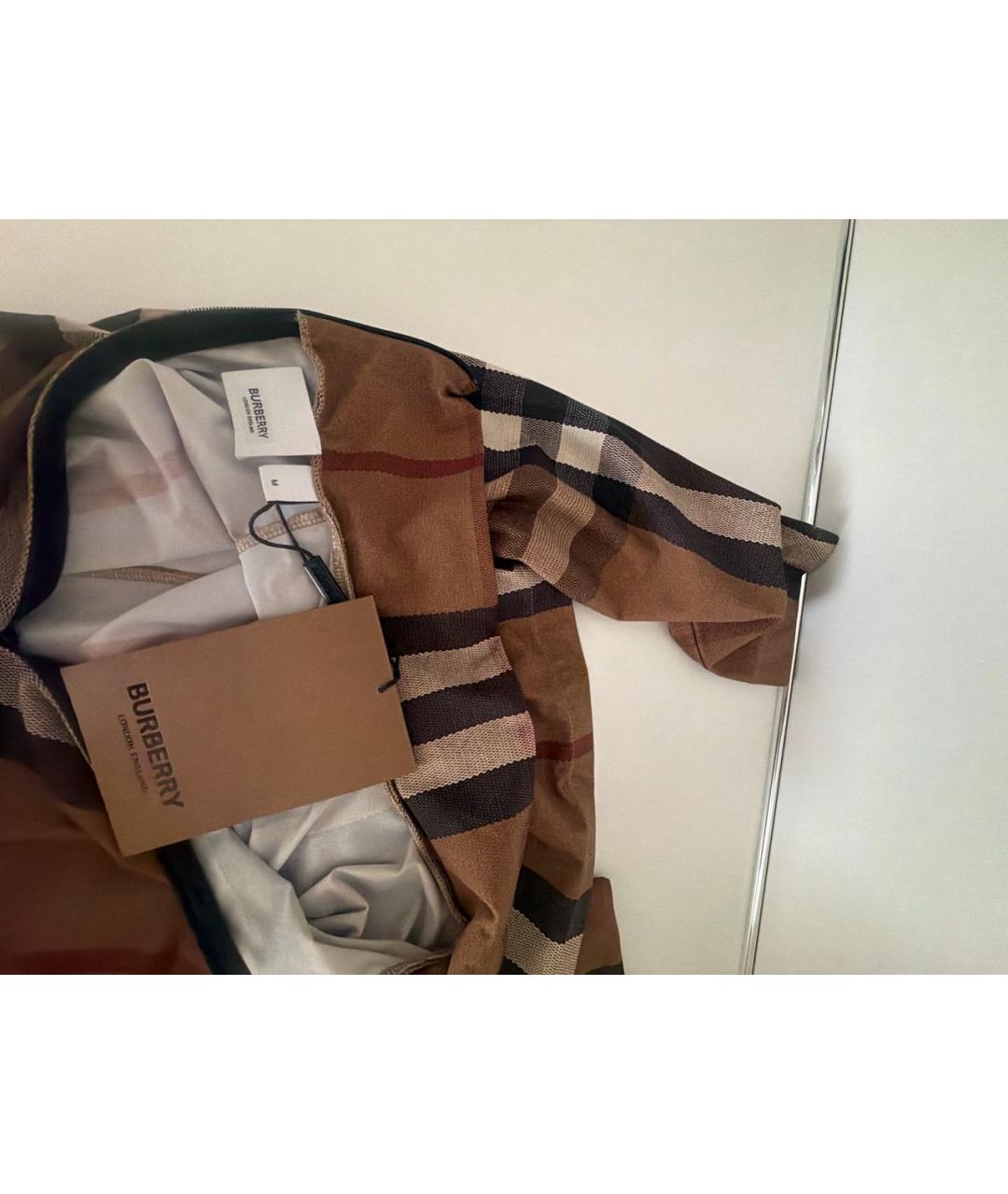 BURBERRY Коричневая полиэстеровая водолазка, фото 3