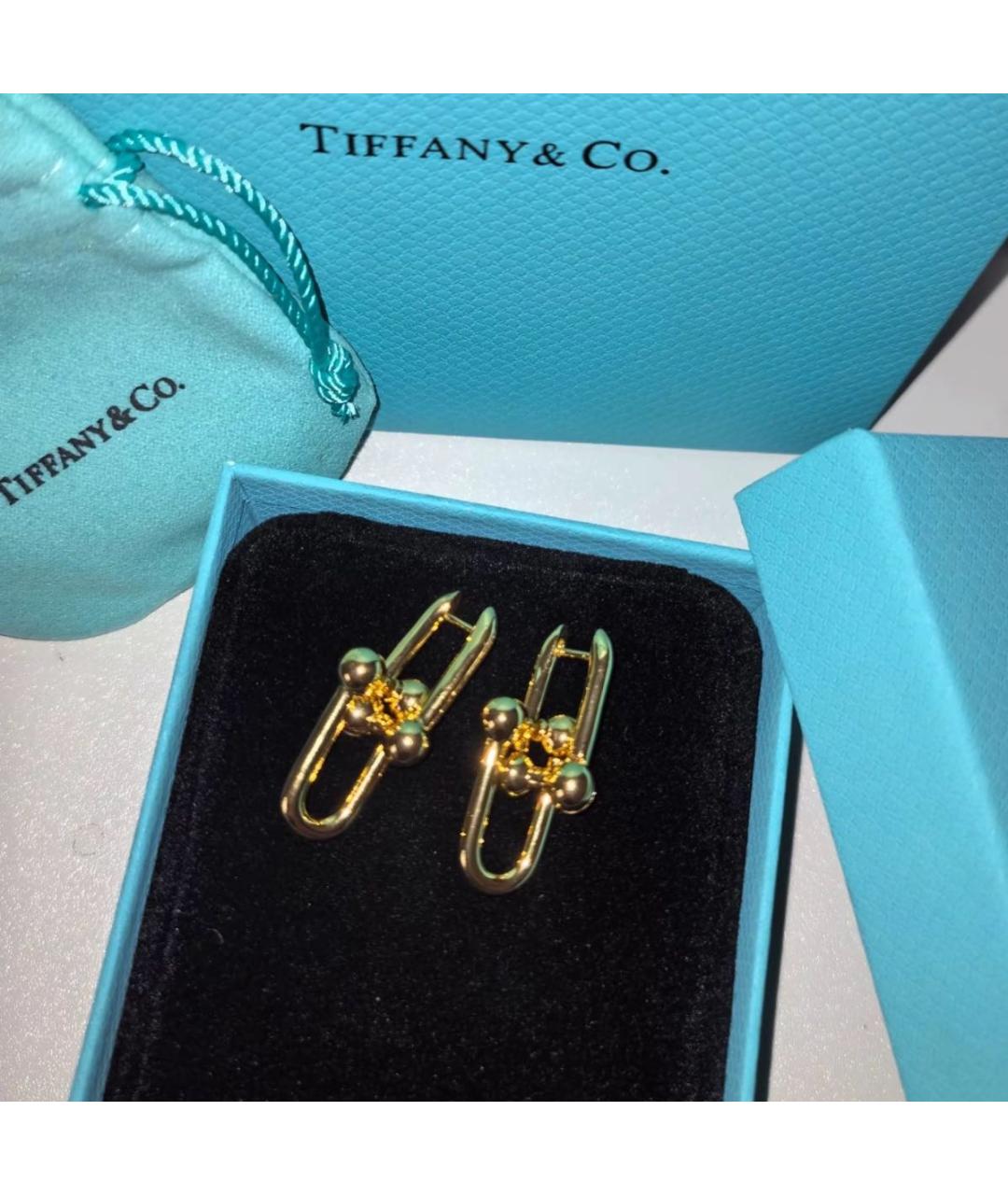 TIFFANY&CO Золотые серьги из желтого золота, фото 5