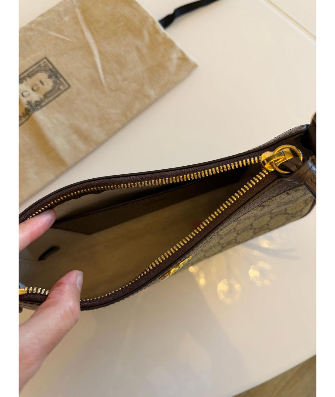 GUCCI Мульти кожаная сумка с короткими ручками, фото 4