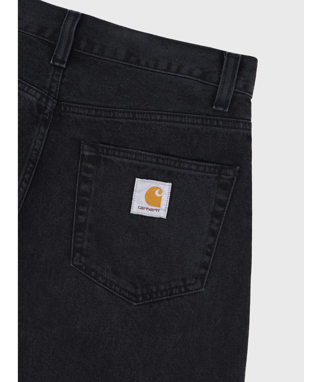 CARHARTT WIP Черные хлопковые джинсы, фото 4