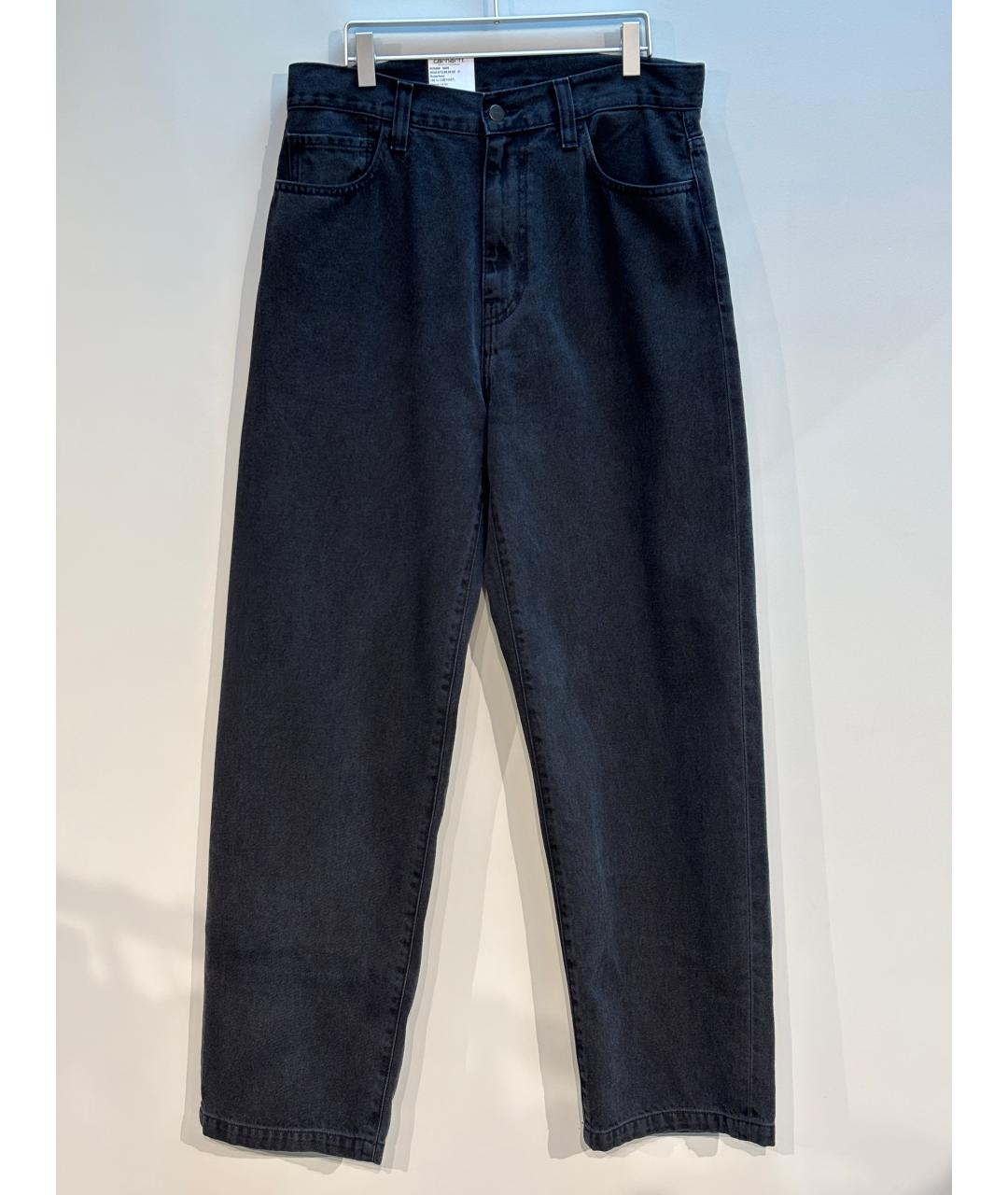 CARHARTT WIP Черные хлопковые джинсы, фото 5