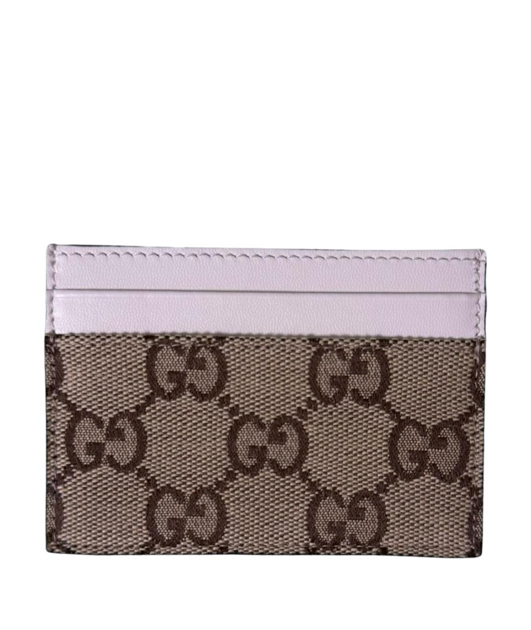 GUCCI Белый кожаный кардхолдер, фото 1