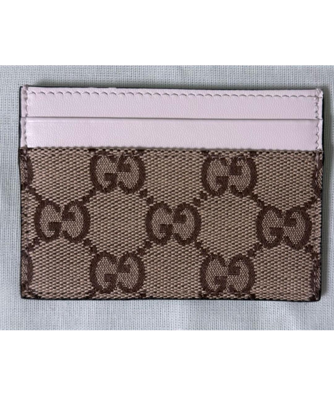 GUCCI Белый кожаный кардхолдер, фото 5