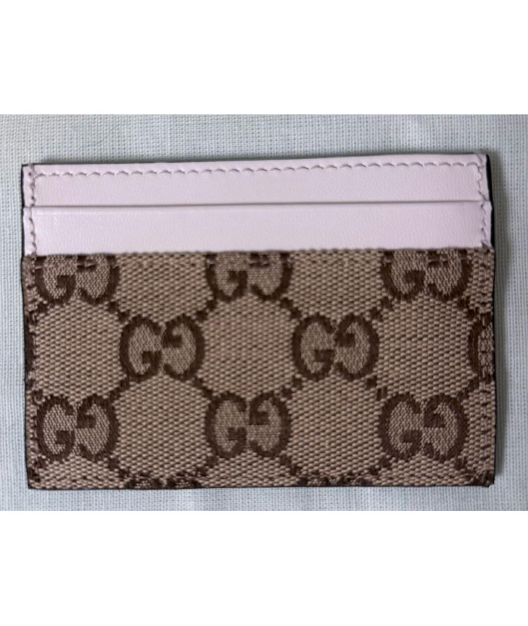GUCCI Белый кожаный кардхолдер, фото 2