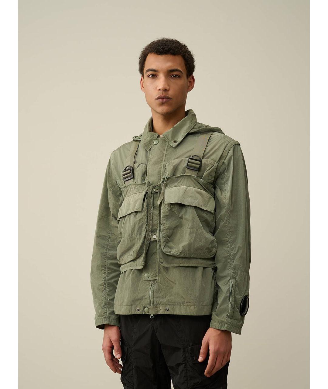 CP COMPANY Зеленая полиамидовая куртка, фото 6