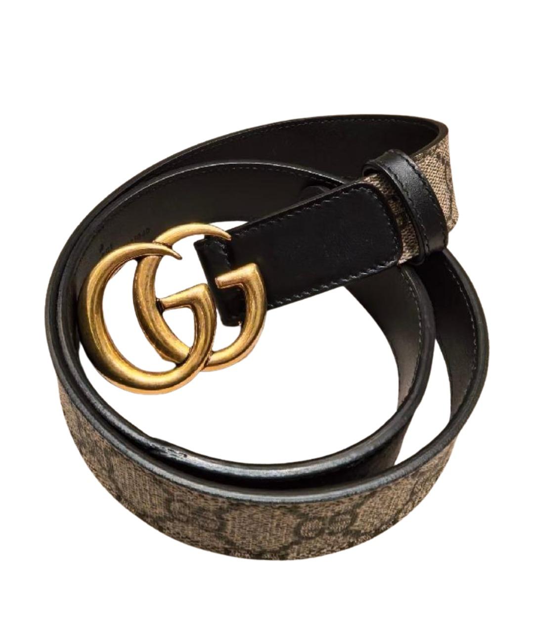 GUCCI Коричневый кожаный ремень, фото 1