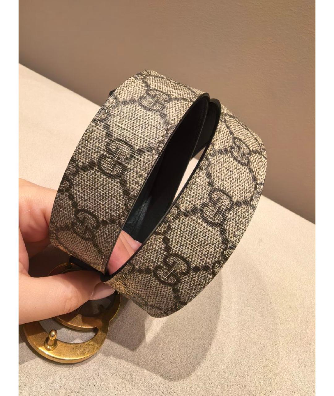 GUCCI Коричневый кожаный ремень, фото 3