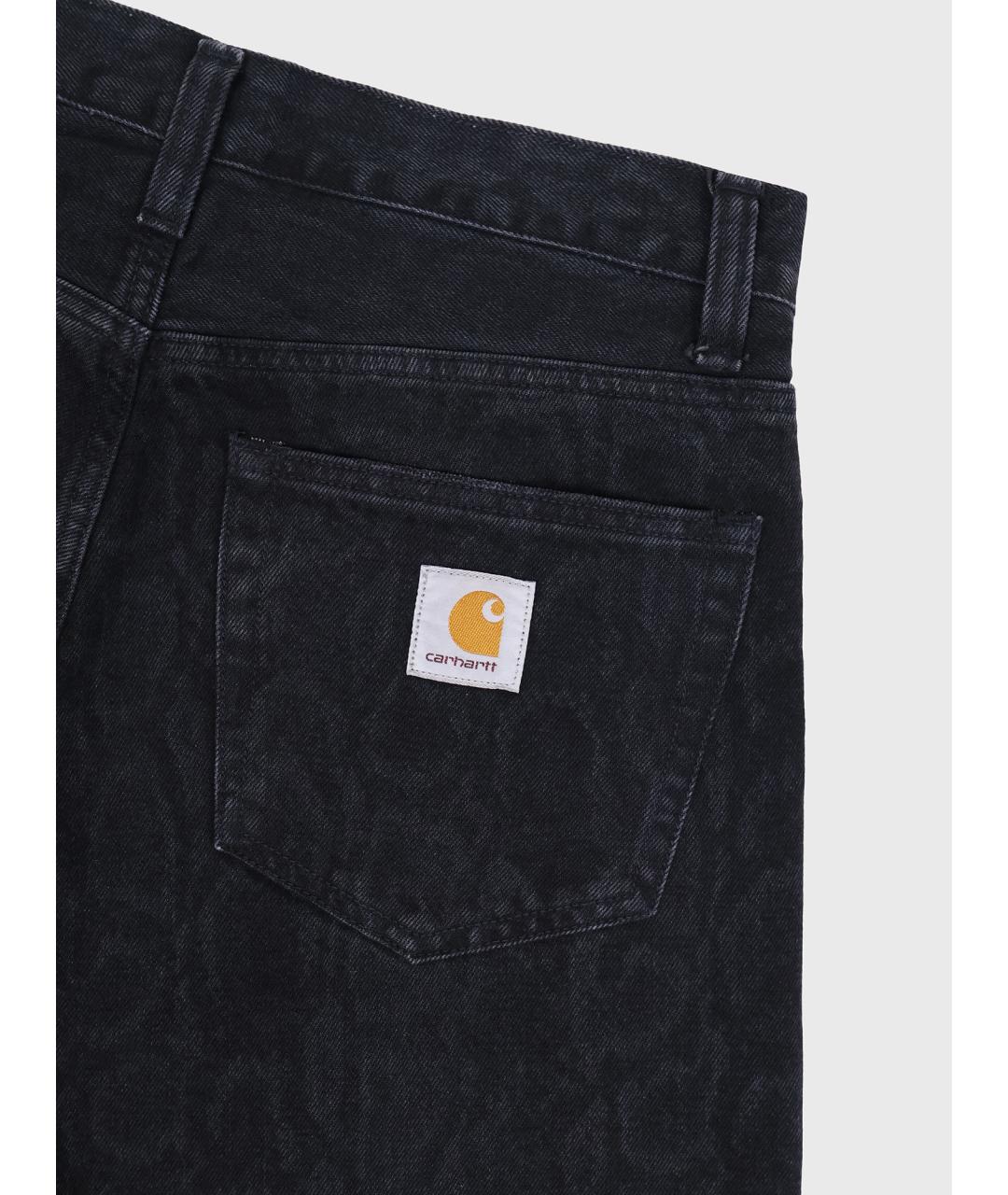 CARHARTT WIP Черные хлопковые джинсы, фото 4