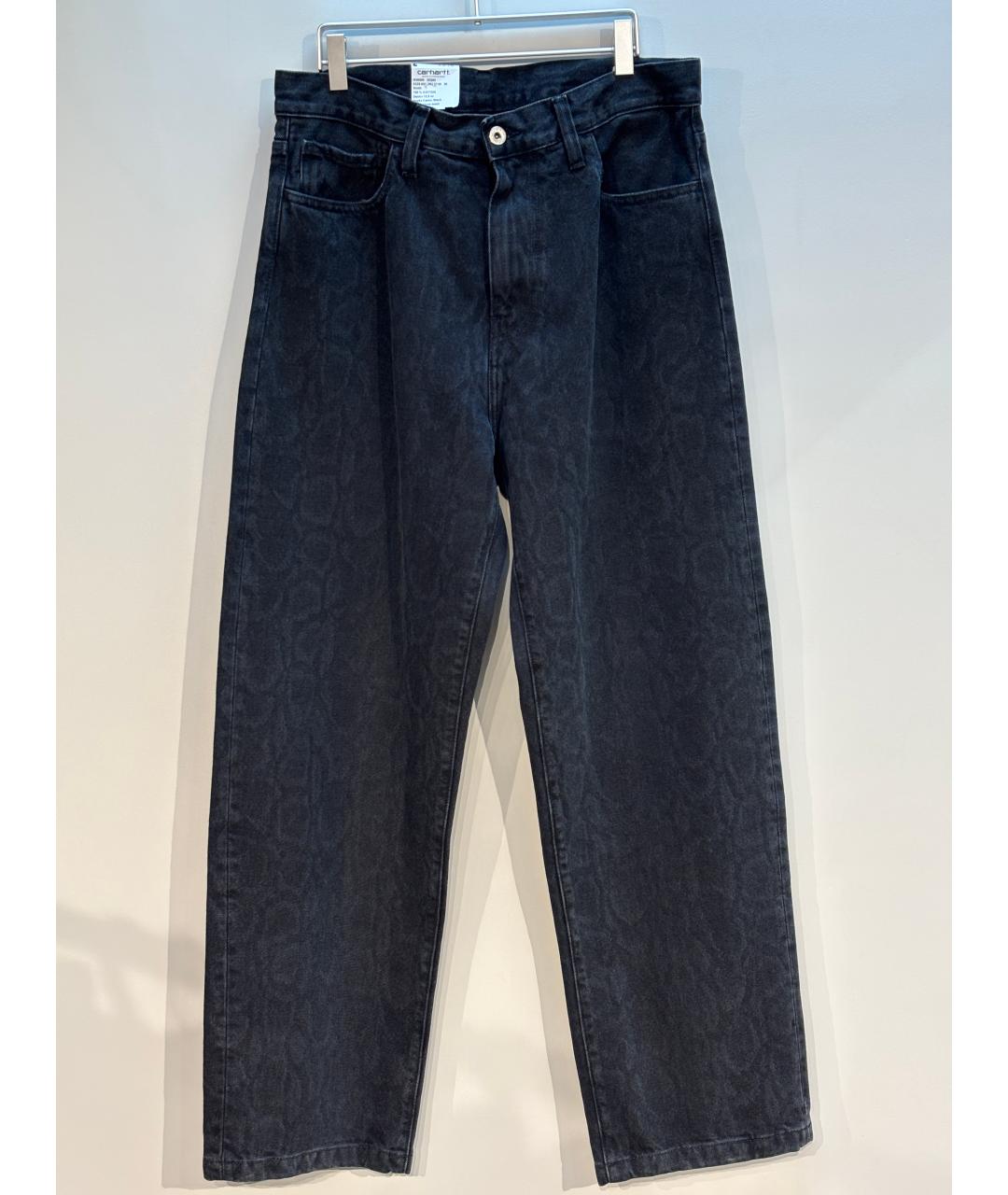 CARHARTT WIP Черные хлопковые джинсы, фото 5