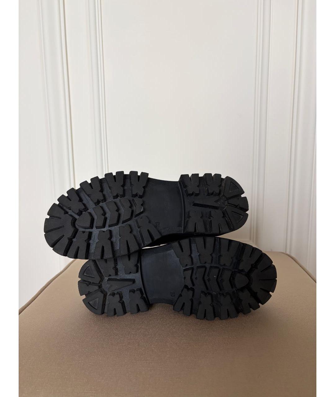 MSGM KIDS Черные кожаные лоферы и мокасины, фото 5