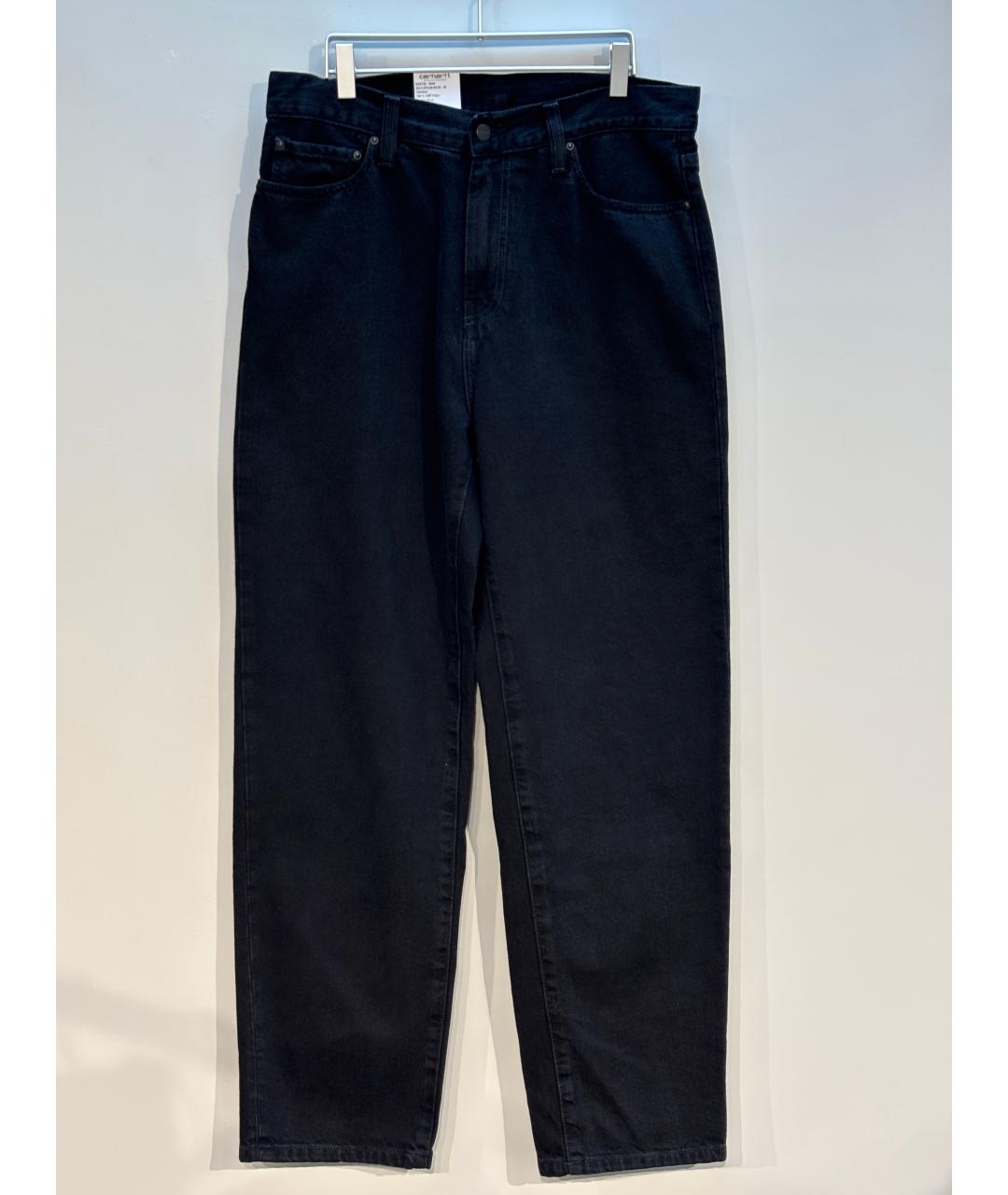 CARHARTT WIP Черные хлопковые прямые джинсы, фото 5
