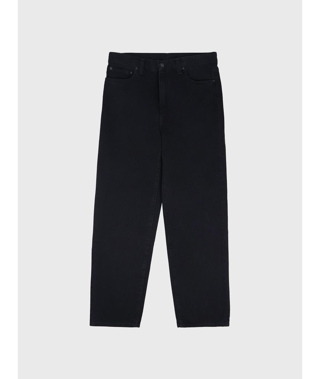 CARHARTT WIP Черные хлопковые прямые джинсы, фото 8