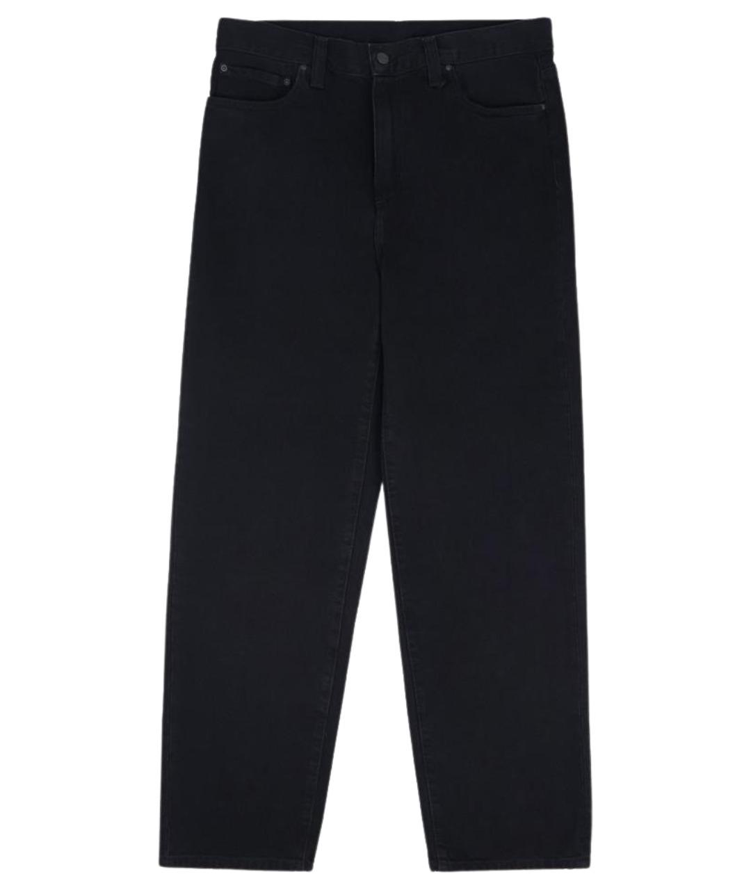CARHARTT WIP Черные хлопковые прямые джинсы, фото 1
