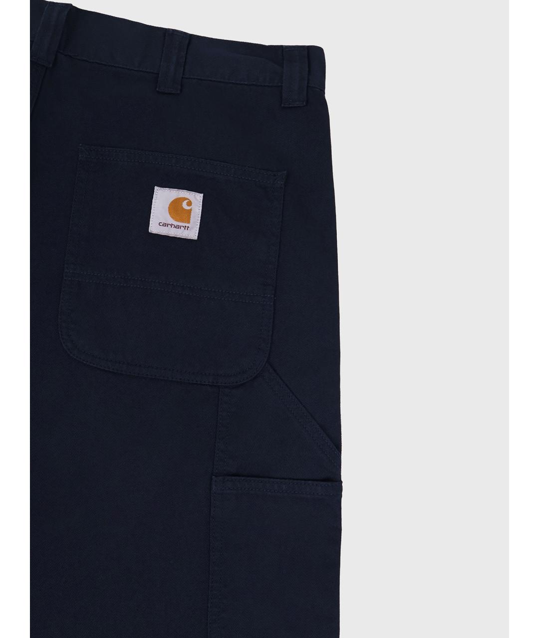 CARHARTT WIP Темно-синие хлопковые повседневные брюки, фото 3